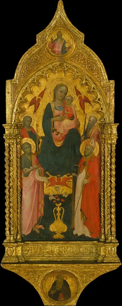 Virgin and Saints, by Rossello di Jacopo Franchi