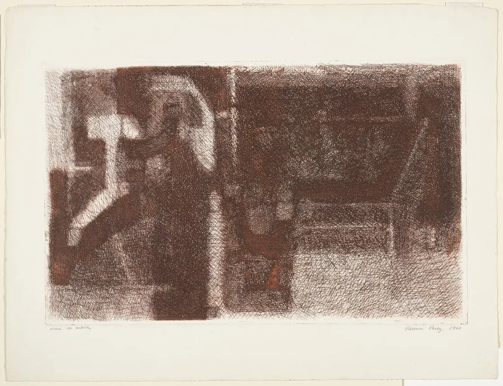 Untitled, by Rossini Perez, ink, 1960