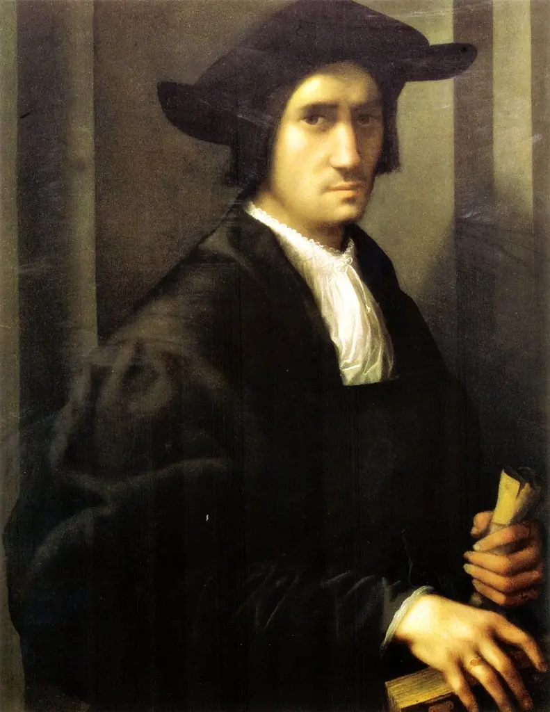 Portrait of a Young Man in Black, by Rosso Fiorentino
