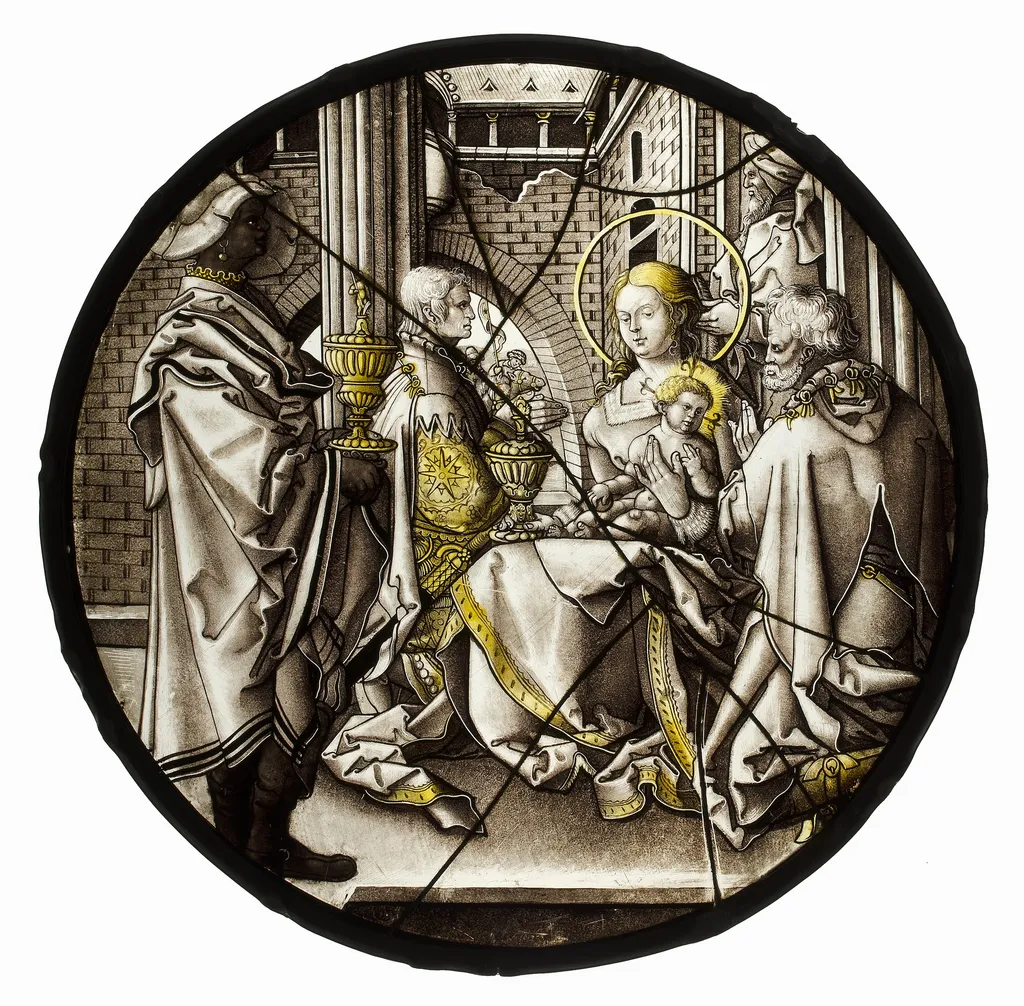Roundel with Adoration of the Magi, unspecified, 1535
