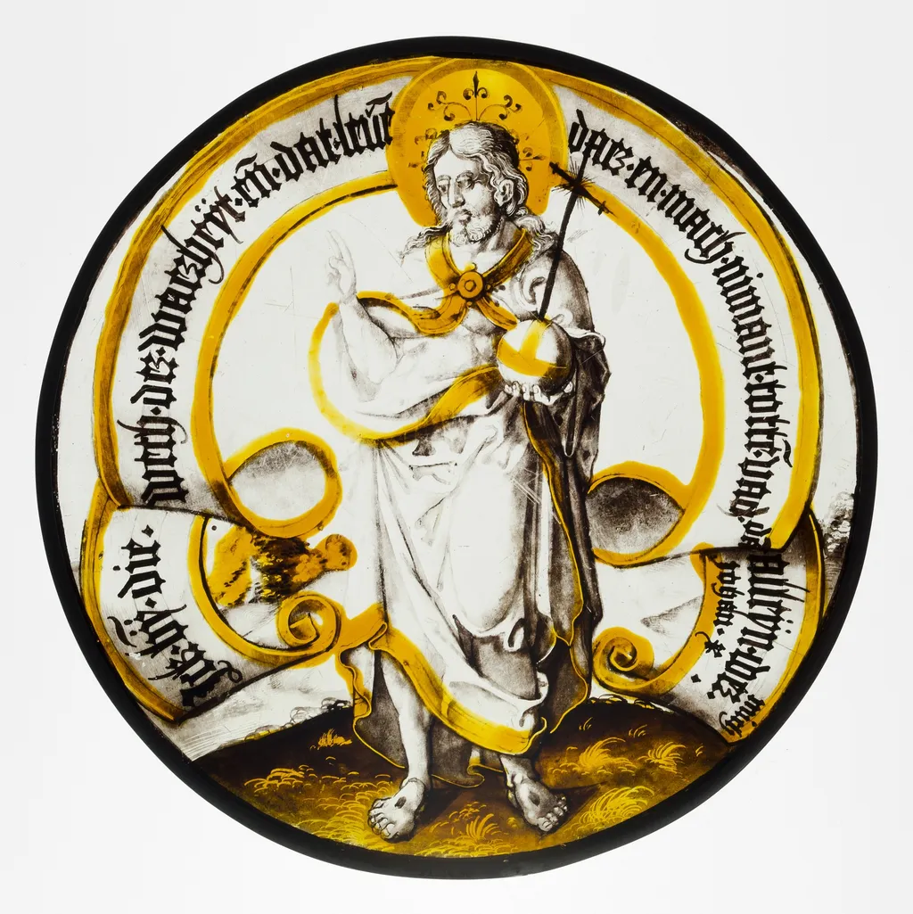 Roundel with Christ as Savior of the World, unspecified, 1525