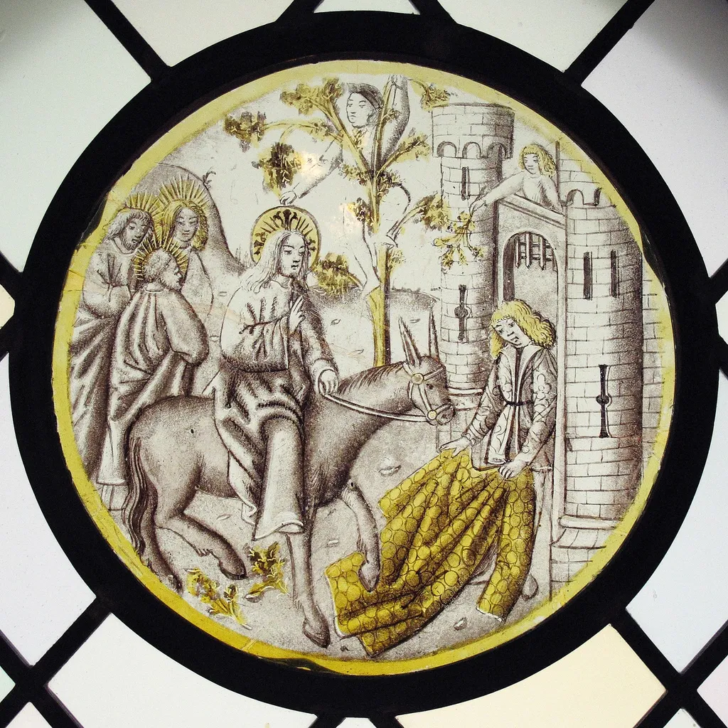 Roundel with Entry into Jerusalem, unspecified, 1450