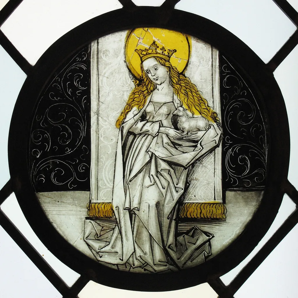 Roundel with Saint Agnes, unspecified, 1496