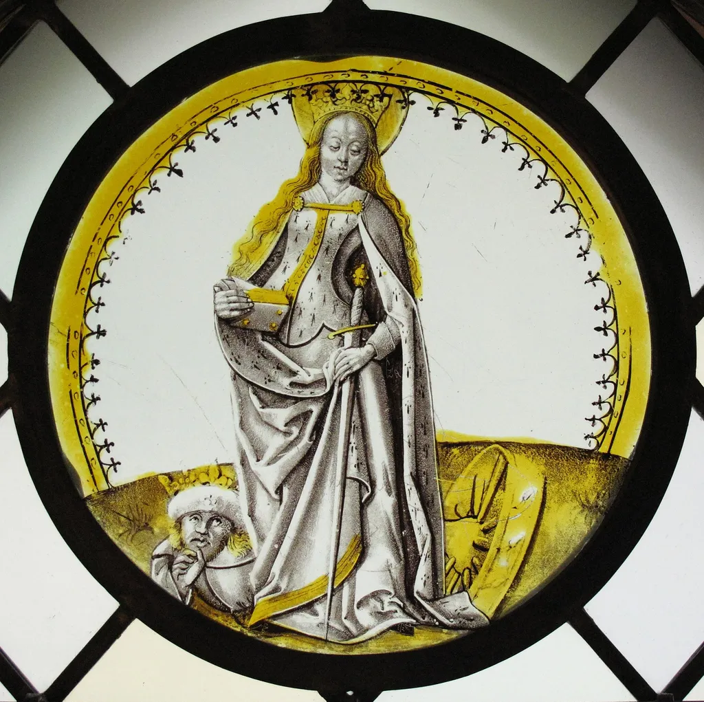 Roundel with Saint Catherine of Alexandria, unspecified, 1500