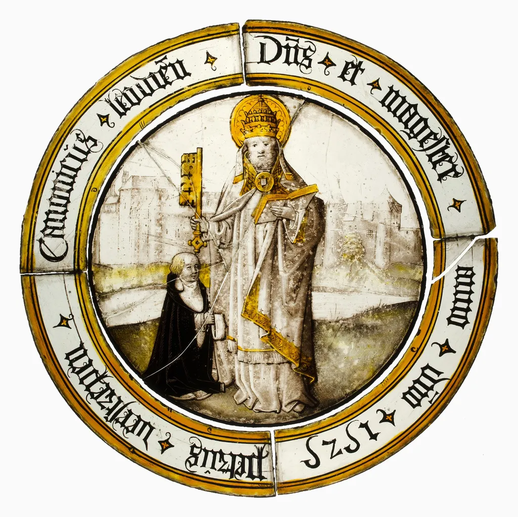 Roundel with Saint Peter as Pope, unspecified, 1525