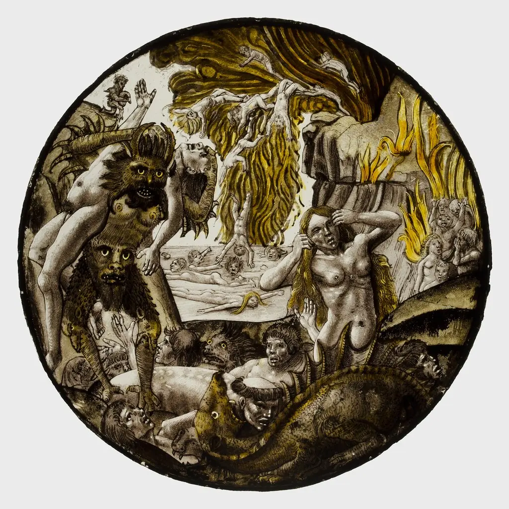Roundel with Souls Tormented in Hell, 1505