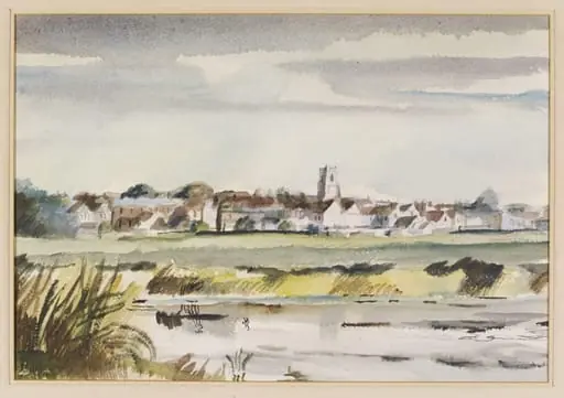 Evening View of Sudbury from the South-west, by Rowland Suddaby