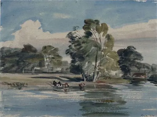 Near Cambridge, by Rowland Wright Alston