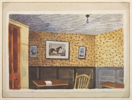 The Smoke Room, Ashopton Inn, by Rowntree