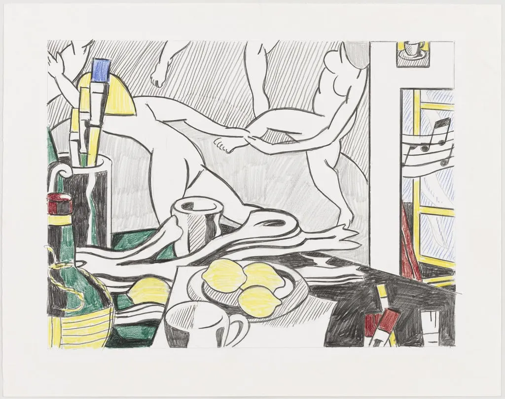 Untitled, by Roy Lichtenstein, graphite, 1974