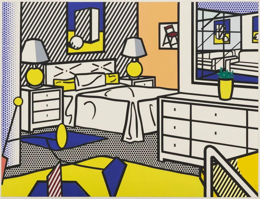 Untitled, by Roy Lichtenstein, paint, 1992