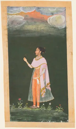 Royal Woman Holding a Flower, 1680