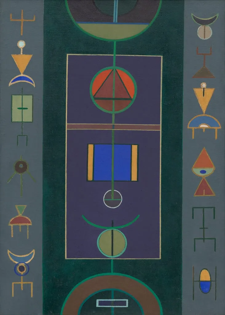 Untitled, by Rubem Valentim, oil, 1959