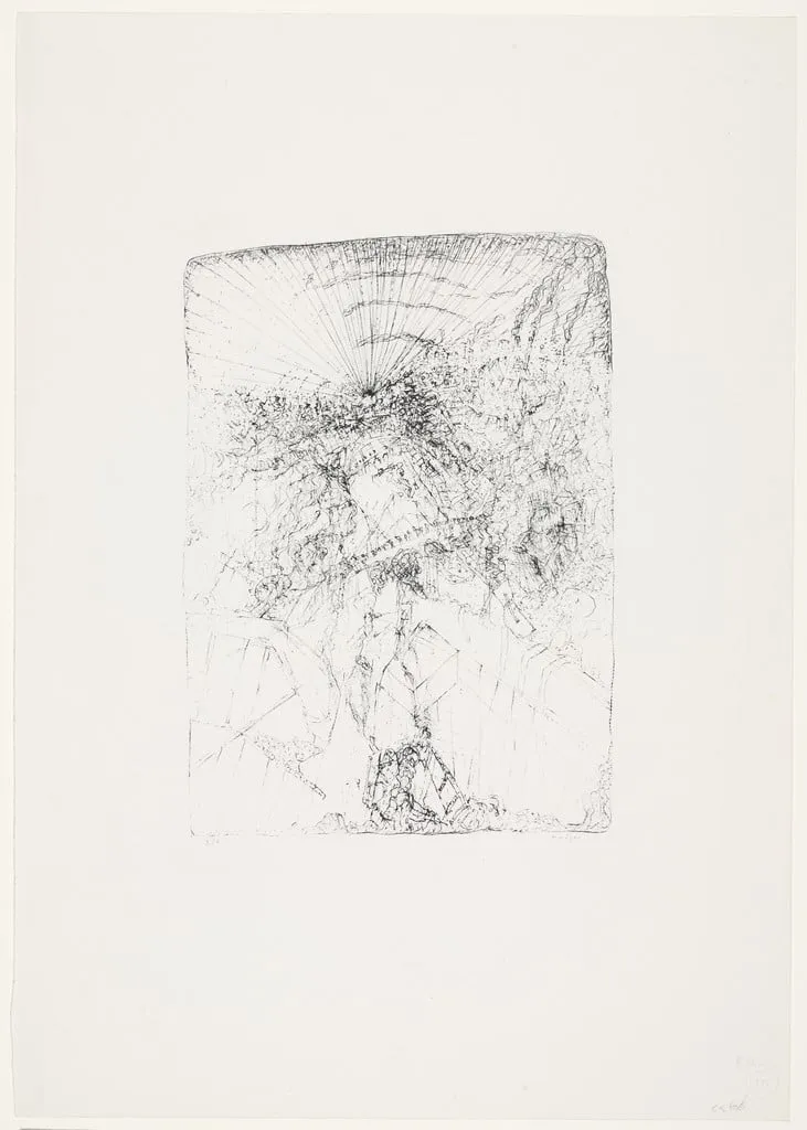 Untitled, by Rudi Tröger, ink, 1966