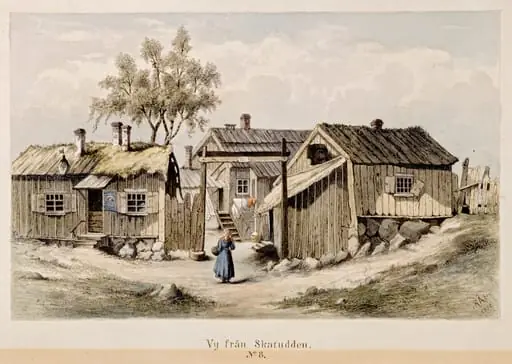 Aihe Katajanokalta n:o 8. Rakennusryhmä niemen keskiosassa., by Rudolf Åkerblom
