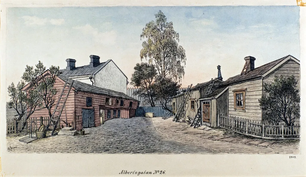 Albertinkatu 26, by Rudolf Åkerblom, 1897