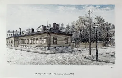 Annankatu 12 - Uudenmaankatu 17, Leschen talo, by Rudolf Åkerblom