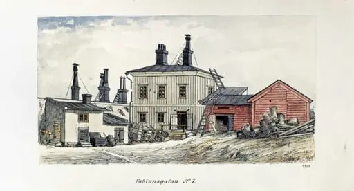 Fabianinkatu 7, piha, by Rudolf Åkerblom