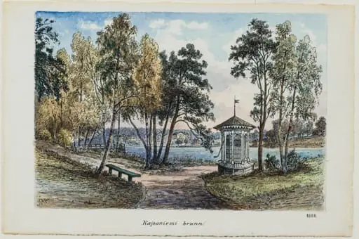 Kaisaniemen kaivo, by Rudolf Åkerblom