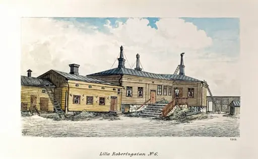 Pieni Roobertinkatu 6, piha, by Rudolf Åkerblom