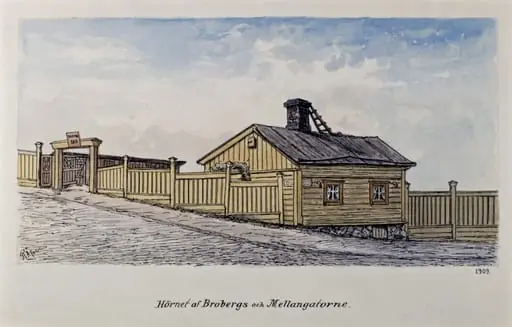 Siltavuorenkadun ja Välikadun kulmaus, by Rudolf Åkerblom