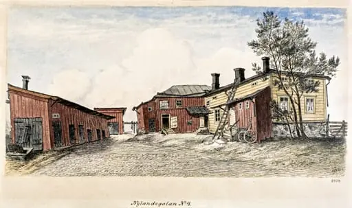 Uudenmaankatu 4, piha, by Rudolf Åkerblom