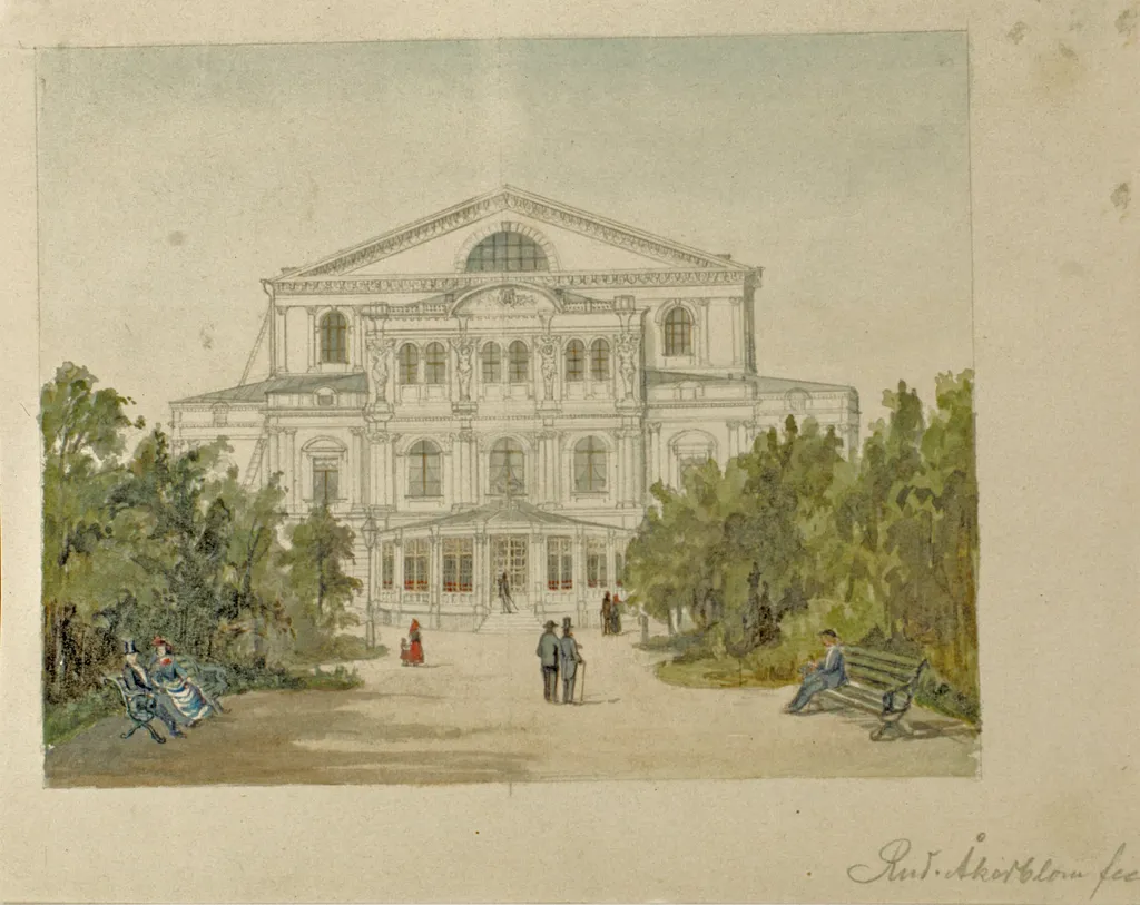 (Uusi) Ruotsalainen teatteri, by Rudolf Åkerblom, 1897