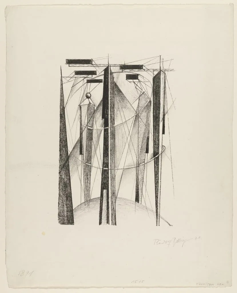 Untitled, by Rudolf Belling, ink, 1922