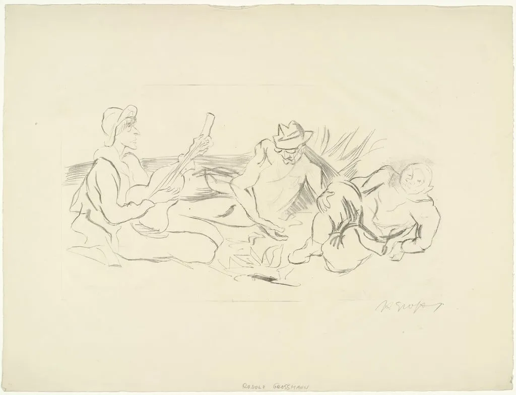 Untitled, by Rudolf Grossmann, ink, 1921