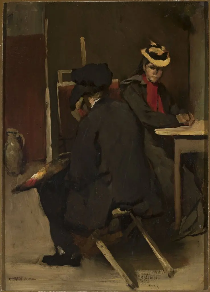 In the painter's studio, by Rudolf Hirth du Frênes