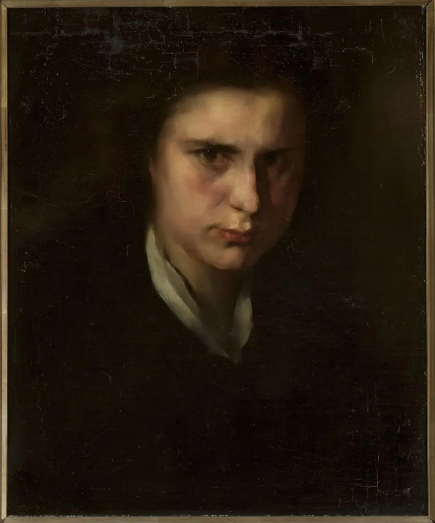 Study of a female head, by Rudolf Hirth du Frênes
