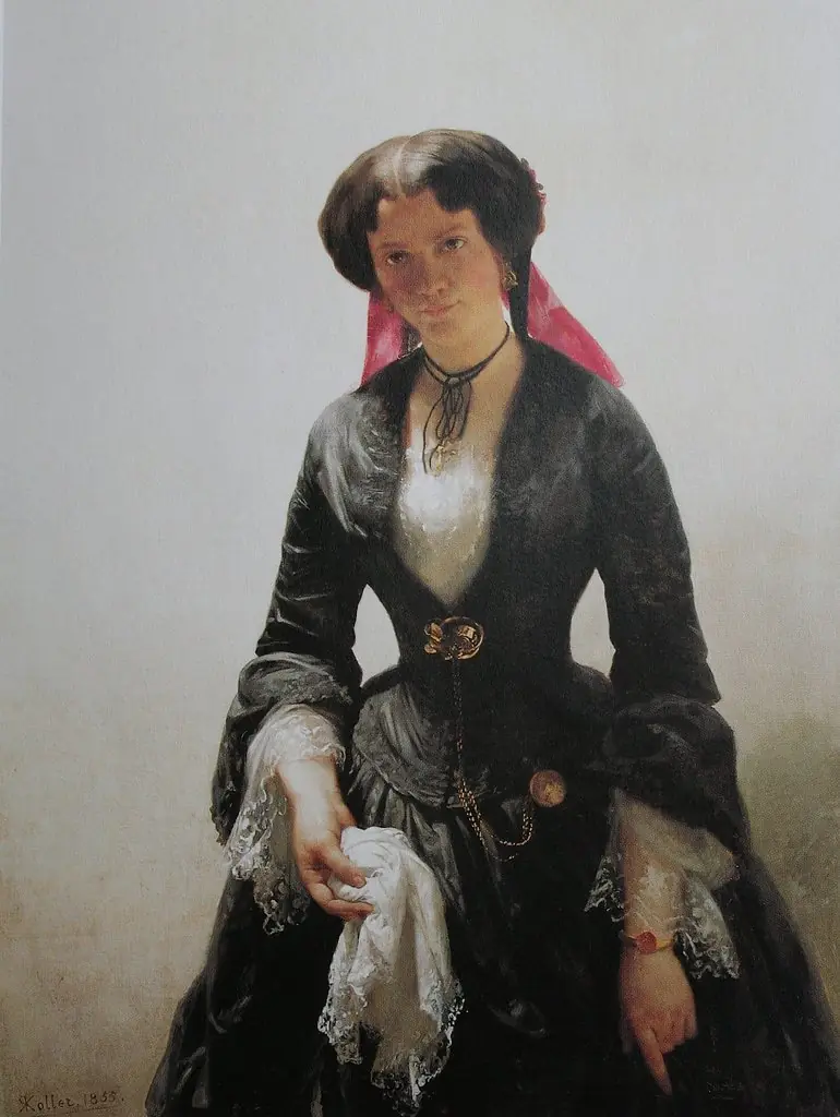 Bertha Schlatter, the Artist's Bride, by Rudolf Koller
