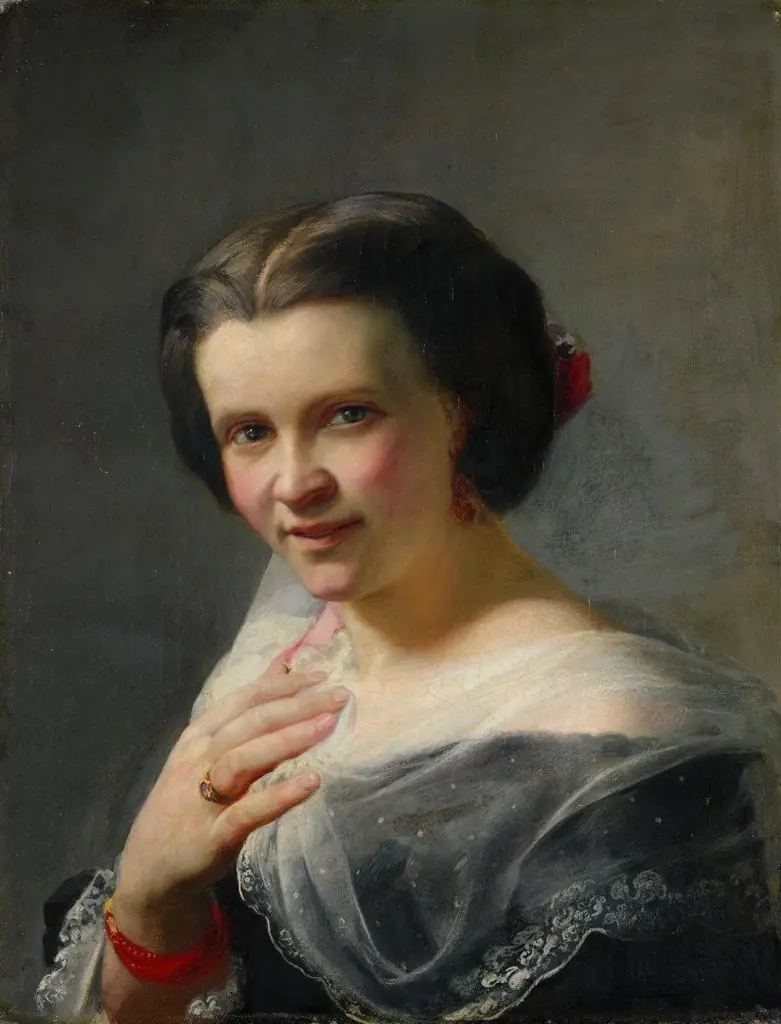 Bildnis der Gattin des Künstlers, by Rudolf Koller