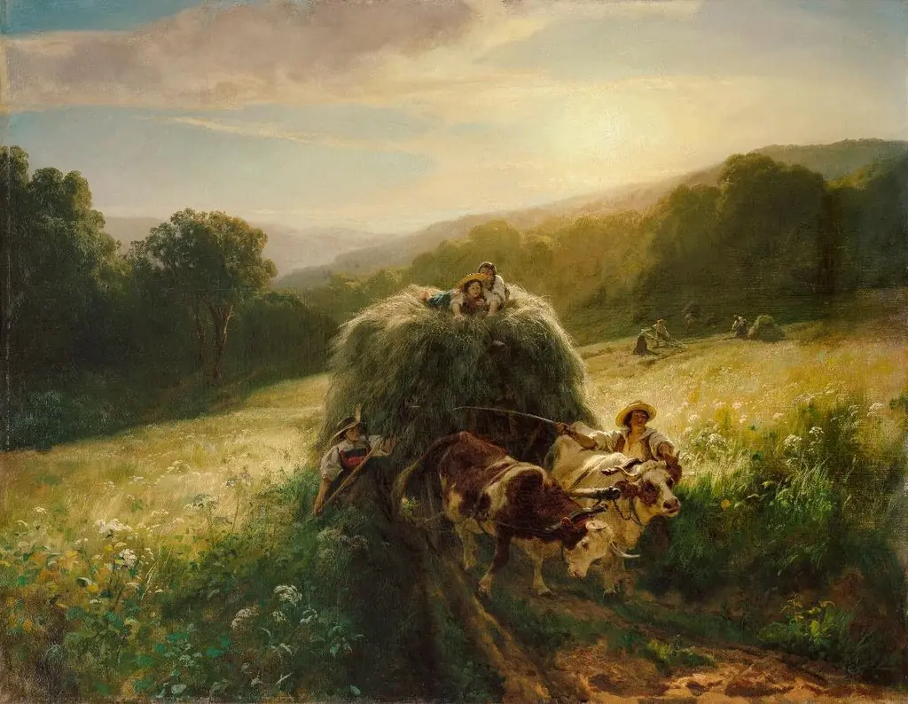 Heuwagen, by Rudolf Koller
