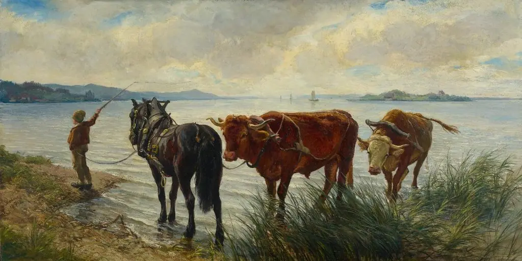 Ruhepause, by Rudolf Koller