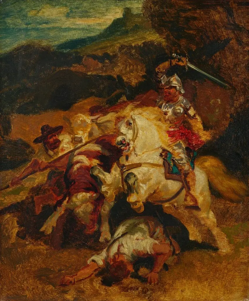 Viehräuber. Studie, by Rudolf Koller