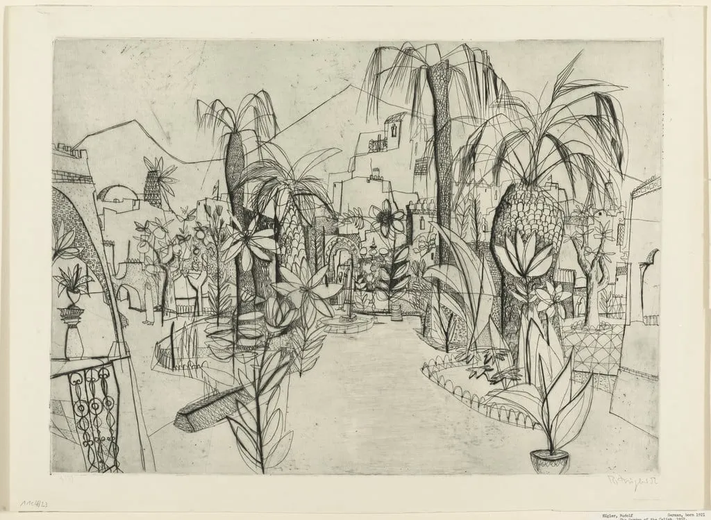 Untitled, by Rudolf Kügler, ink, 1952