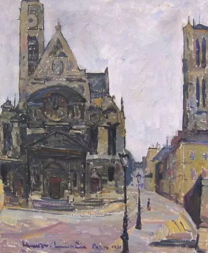 Biserică din Paris, by Rudolf Schweitzer-Cumpăna