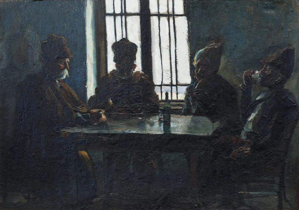 În cârciumă, by Rudolf Schweitzer-Cumpăna, 1850