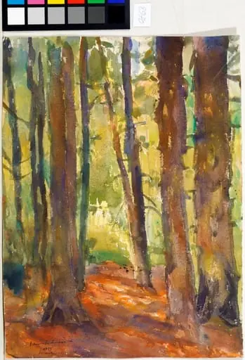 Interior de pădure, by Rudolf Schweitzer-Cumpăna