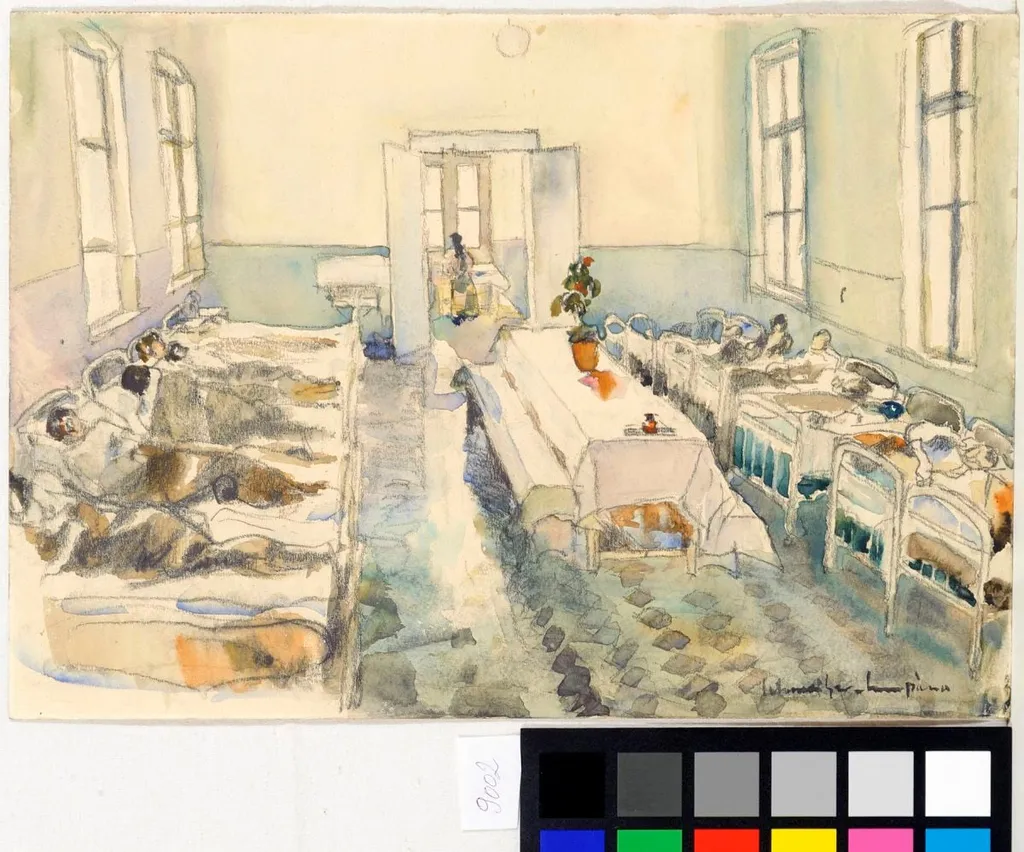 Interior (sală) de spital, by Rudolf Schweitzer-Cumpăna, 1939