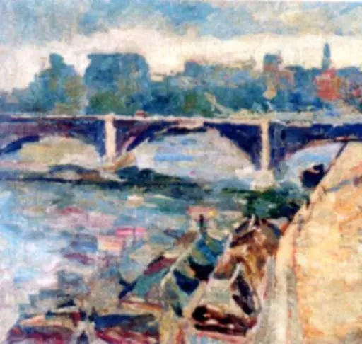 Malul Senei, by Rudolf Schweitzer-Cumpăna, 1932
