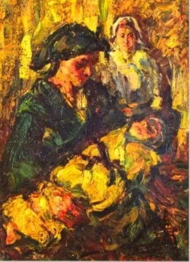Maternitate, by Rudolf Schweitzer-Cumpăna