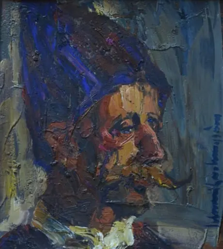 Portret de țăran, by Rudolf Schweitzer-Cumpăna