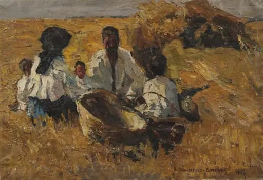 Prânz țărănesc, by Rudolf Schweitzer-Cumpăna