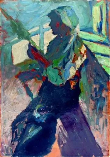 Țărancă torcând, by Rudolf Schweitzer-Cumpăna