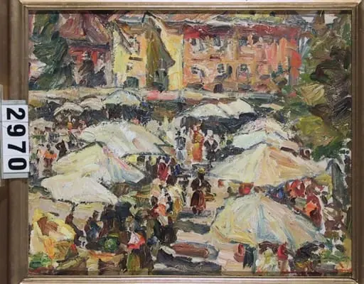 Târg la Sibiu, by Rudolf Schweitzer-Cumpăna