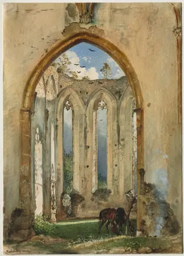 Ruin of a Church, by Rudolf von Alt
