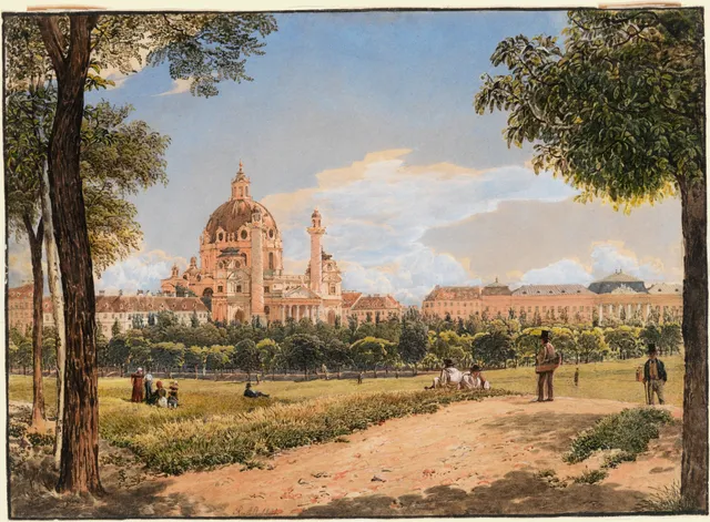 View of St.Charles’s Church and the Polytechnic Institute