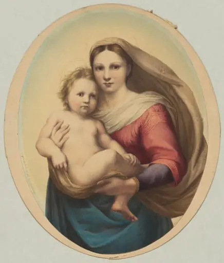 Copy after Raphael's Sistine Madonna, by Rudolph Geudtner
